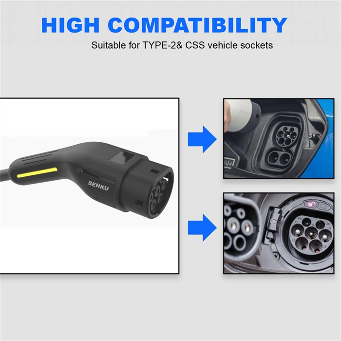 16A 32A Type2 Electric Car Plugs